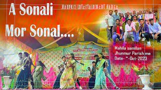 A Sonali mor Sonali 🥰|| Intertainment dance ||Jhunmur youth 💫||Mahiala samilan @nknitishvlogs