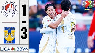 San Luis vs Tigres 1-3 Resumen Y Goles COMPLETO 🔥 Liga MX 2025 | Apertura | Jornada 1