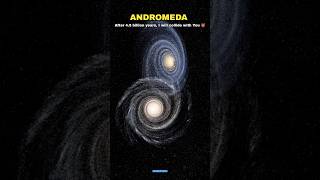 Milky Way vs Andromeda Collision 😱👺 #shorts #space #sun