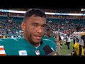 Tua Tagovailoa NBC Post Game Interview | Steelers vs Dolphins NFL 2022