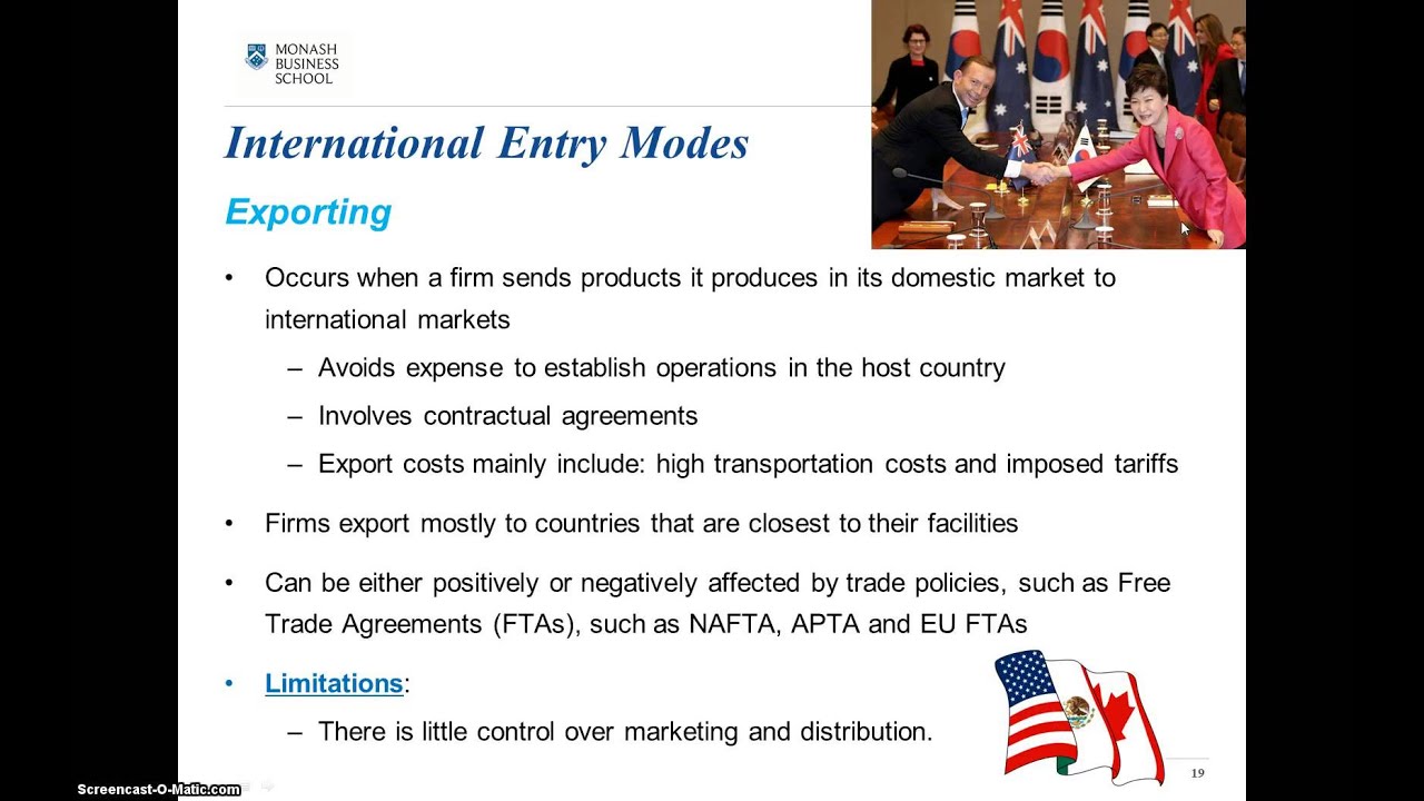 Internationalisation- Entry Modes 1 - YouTube