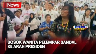 Coba Terobos Paksa, Seorang Wanita di Medan Lempar Sandal ke Presiden Jokowi