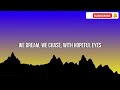 we dream electronic pop lyrics