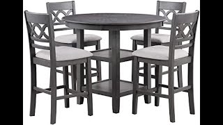 Review New Classic Furniture Cori 5-Piece Counter Dining Table Set 2021