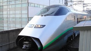 Maxやまびこ・つばさ124号　福島駅併結・発車　発車メロディー「栄冠は君に輝く」　E4系+E3系1000番台　2009.4.14