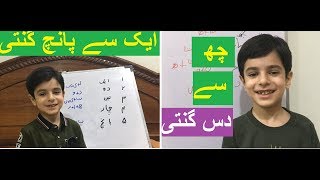 اردو گنتی | ایک سے  دس تک | Learn Urdu Counting 1-10