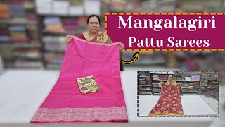 Mangalagiri Pattu Sarees | Georgette Sarees || Wholesale Shop || GSR HANDLOOMS