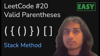 Valid Parentheses - Stack Method | LeetCode 20 Python [Easy]