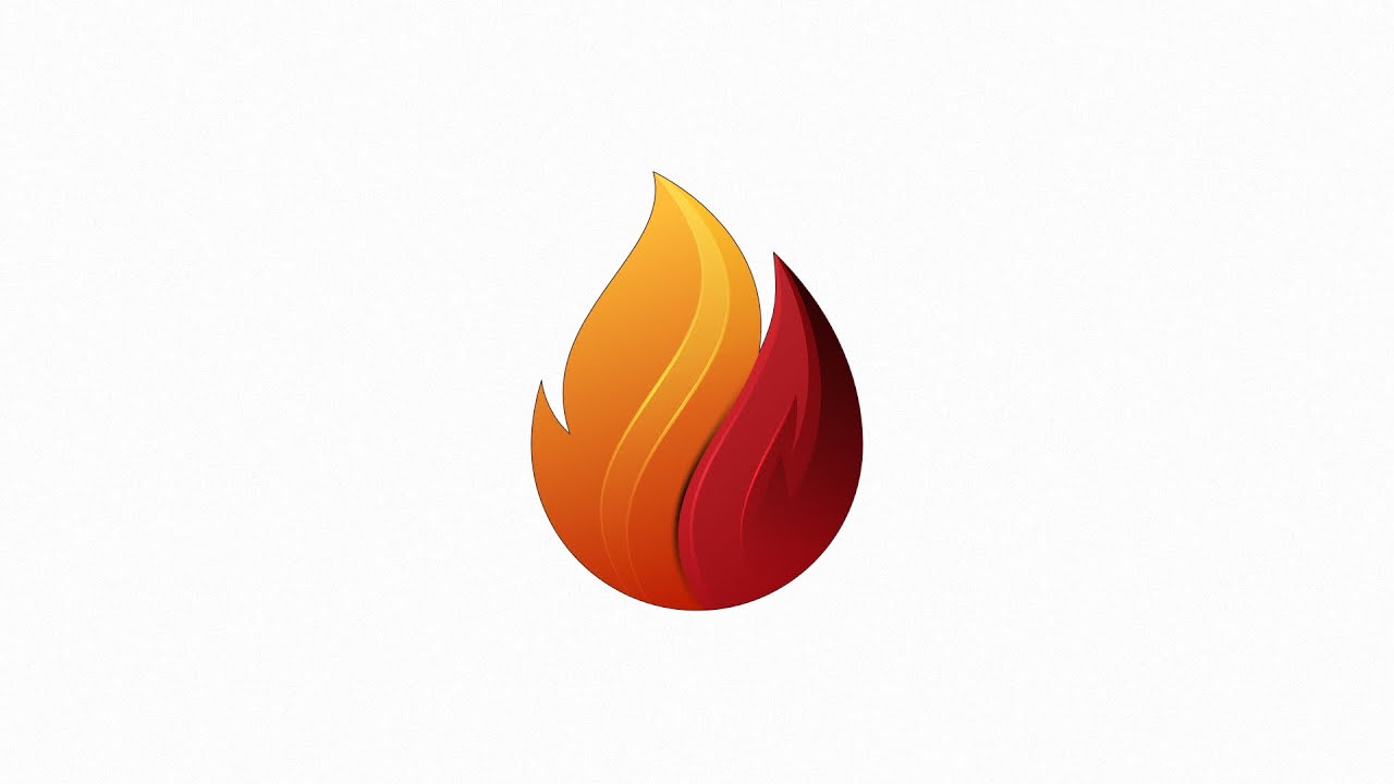 Fire Logo Design In Illustrator Illustrator Tutorial Youtube