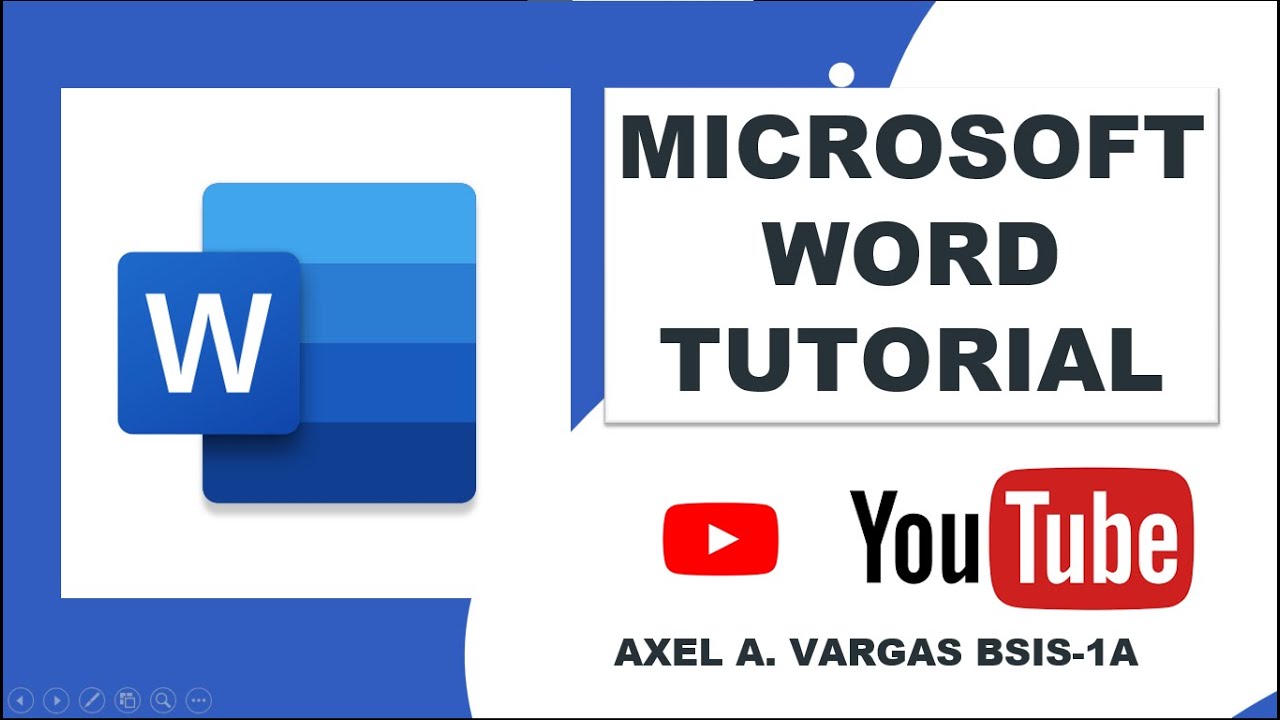 Microsoft Word Tutorial Youtube