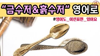 1분 영어 | 알아두면 재미있는 표현 '금수저' '흙수저' 영어로 표현하기 | 리을 영어 표현 사전