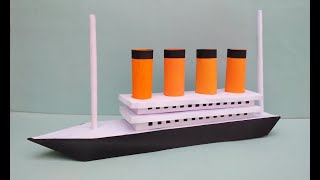 How to make paper ship | Diy paper Titanic ship