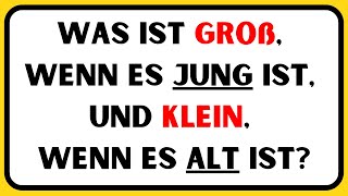 🧠 20 KNIFFLIGE RÄTSEL, DIE DEIN VERSTAND HERAUSFORDERN | NUR GENIES KÖNNEN SIE LÖSEN 🧩