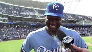 LAA@KC: Cain on his four hits and the walk-off win