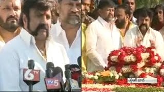 NTR 21st Death Anniversary: Balakrishna Pays Tribute at NTR Ghat || Hyderabad - Watch Exclusive