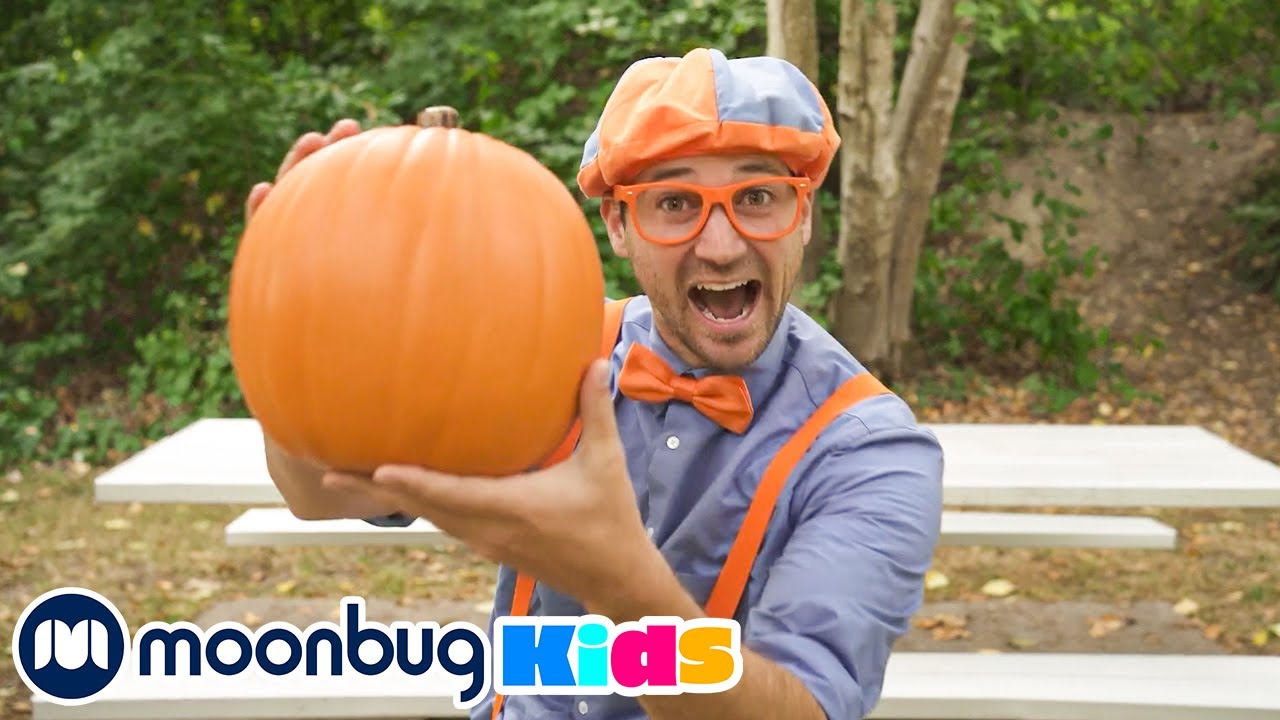 Blippi Visits The Pumpkin Park - Decorating Pumpkins - Halloween ...