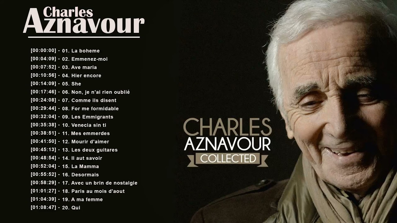 Charles Aznavour Greatest Hits Album Complet - Meilleure Collection De ...