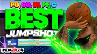 BEST JUMPSHOT ON NBA 2K24 FOR SMALL BUILDS! FASTEST 100% GREEN WINDOW JUMPSHOT IN THE GAME
