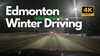 Edmonton Winter Driving on Frozen Roads | Ice-Covered Streets