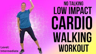 25 minute Low Impact Cardio Walk at Home Workout | No squats, no jumping, no floor