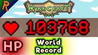 Wynncraft World Record - Most HP ever held (103 768HP)