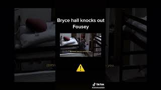 #shorts #brycehall knocked out #fouseytube in the reality house season 3
