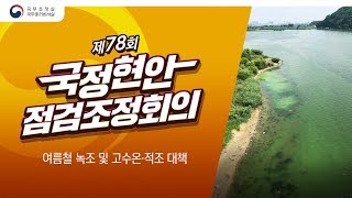 여름철 녹조 및 고수온 적조 대책