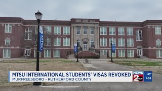 Visas of international students at MTSU revoked