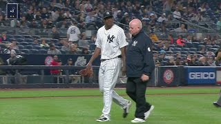 CWS@NYY: Severino exits with an injury in the 3rd
