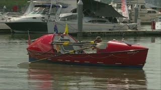 British adventurer becomes first to row solo across the Pacific