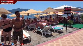 Marmaris'te sahiller turistlere kaldı