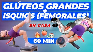 RUTINA INTENSA de GLÚTEOS + ISQUIOS (femoral) en CASA [Biseries]