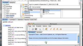 Tutorial: VisualWorks Basic Introduction - Keyboard Shortcuts
