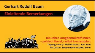 100 Jahre Jungdemokraten Kongress 2019 - Gerhart Baum Buchvorstellung