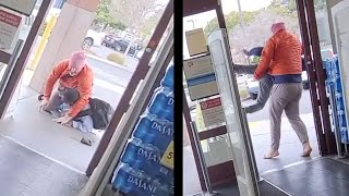 Video shows man tackle, pin suspected Walgreens shoplifter in Bay Area l ABC7