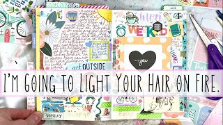 Creative Journaling + Doodling for Beginners | Hobonichi Memory Keeping with Collage and Stickers