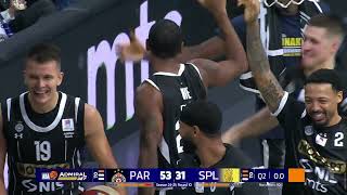 AdmiralBet ABA League 2024/25 highlights, Round 10: Partizan Mozzart Bet – Split (30.11.2024)