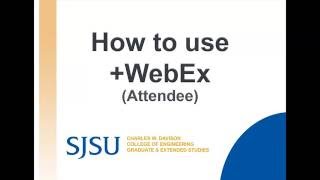 Using WebEx - Canvas (For Students)