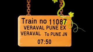 TRAILN NO    11087    TRAIN NAME    VERAVAL PUNE EX     VERAVAL     KESHOD    JUNAGADH JN