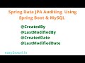 Auditing with Spring Data JPA | JPA Auditing  CreatedBy CreatedDate ModifiedBy ModifiedDate