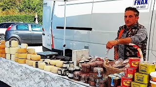 Exploring an Italian Market in Gavignano, central Italy