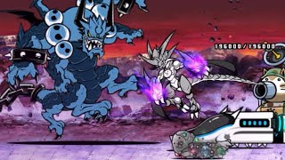 【にゃんこ大戦争】魔界編 富士山EX 破壊神ジャガンドー 無課金ノーアイテム