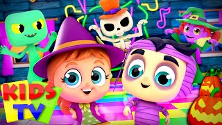 Monster Dance Party Challenge | Halloween Music | Spooky Songs | Scary Nursery Rhymes | Kids Tv