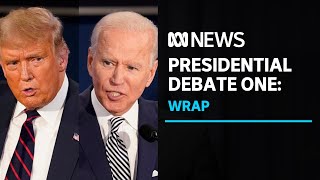 Trump and Biden face off in chaotic first debate | ABC News