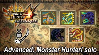 MH4U Advanced: Monster Hunter! solo (Insect Glaive) - 18'06''20