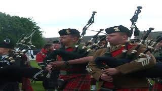 Inverness Massed pipes and drums of the Armed Forces day March out