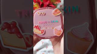 unboxing my new cushion by true to skin🌷🍑🪞 #unboxing #aesthetic #makeup