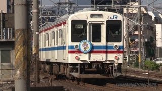 JR可部線 105系広島色 K-13編成(ストッピー君HM付) 広島→横川 2012.11