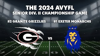 The 2024 AVYFL Senior Div. II Championship Game