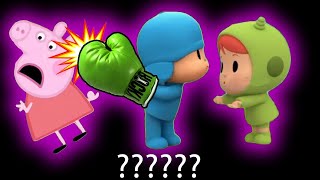 MORE 10 Pocoyo & Nina "It's Mine & Peppa Pig Ouch ! That Hurts!" Sound Variations in 64 Seconds